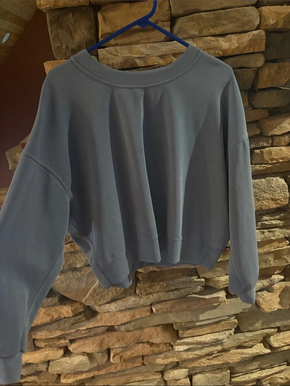 lululemon athletica Boxy Crewneck Sweatshirt in Slate Blue